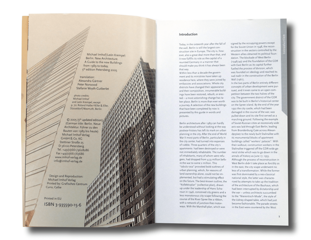 Berlin　1989　buildings　Architecture:　new　today　(5th　New　A　edition)　from　guide　to　to